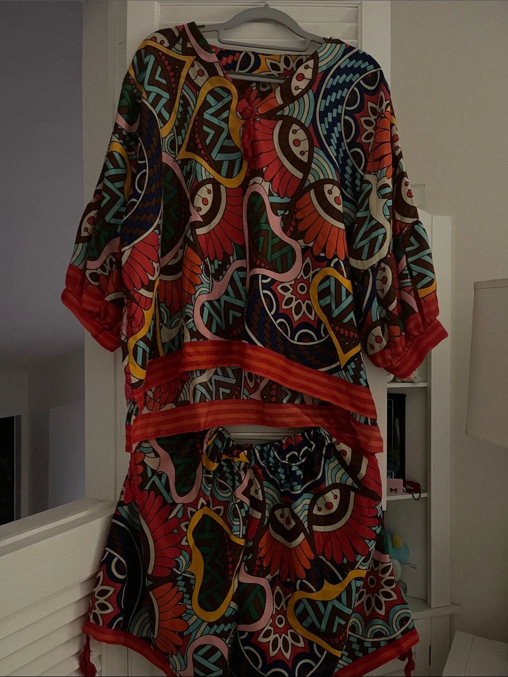 Vibrant Multicolor Printed Two-Piece Set